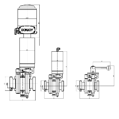 donjoy-stainless-steel-pneumatic-double-butterfly-valve-with-c-top-picture-10