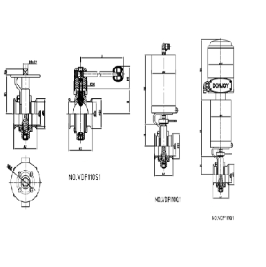 donjoy-stainless-steel-sanitary-pneumatic-clamp-butterfly-valve-for-fluid-picture-7