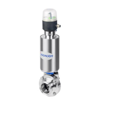 donjoy-stainless-steel-vertical-pneumatic-threaded-butterfly-valve-with-controller-picture-10