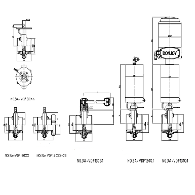 donjoy-stainless-steel-vertical-pneumatic-threaded-butterfly-valve-with-controller-picture-16