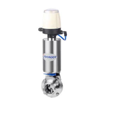 donjoy-stainless-steel-vertical-pneumatic-threaded-butterfly-valve-with-controller-picture-9