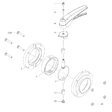 sanitary-single-weld-single-thread-butterfly-valve-with-pull-handle-picture-5