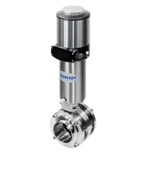 donjoy-ss-pneumatic-butterfly-valve-with-il-top-positioner-for-fluid-picture-1