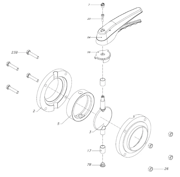 donjoy-multi-position-plastic-handle-butterfly-valve-with-316l-picture-4