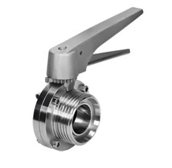 donjoy-sanitary-butterfly-valve-three-position-pulls-handle-for-pharmacy-picture-1