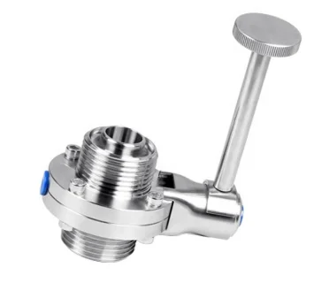 donjoy-sanitary-stainless-steel-clamped-manual-butterfly-valve-picture-1